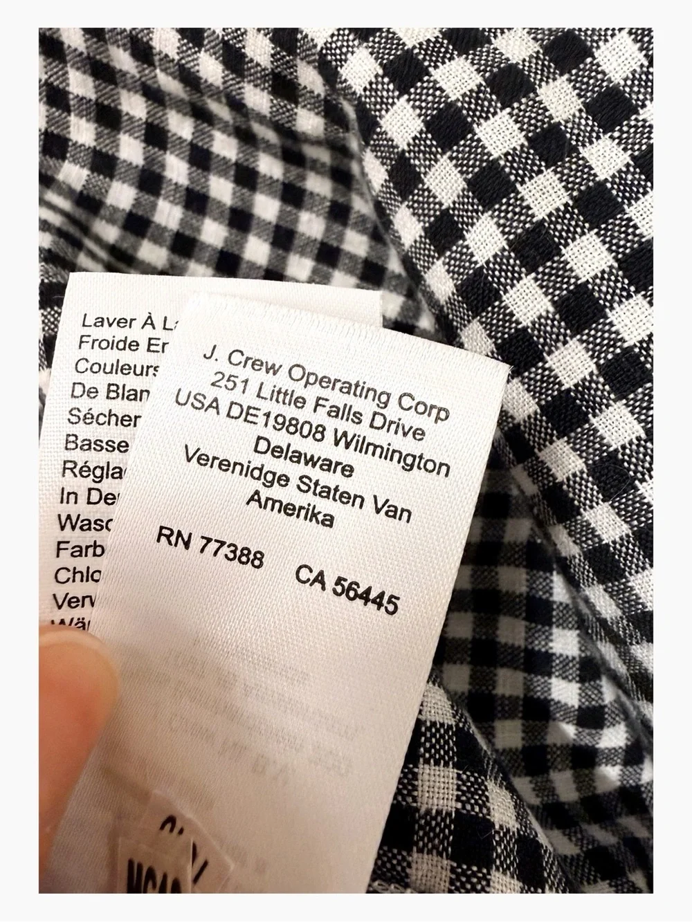 Madewell Relaxed Curved-Hem Button-Up Shirt XS Black White Gingham NWT